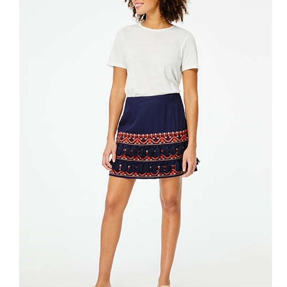 NWT ROLLER RABBIT | Embroidered Boho Skirt